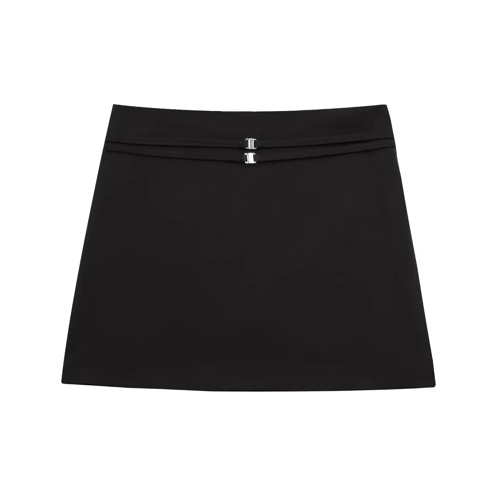 Faionable High Waist Skirt Pants with Belt Design Spring New Women's Clothing JNLEAOG Sli A-Line Slim Fit Polyester Fiber