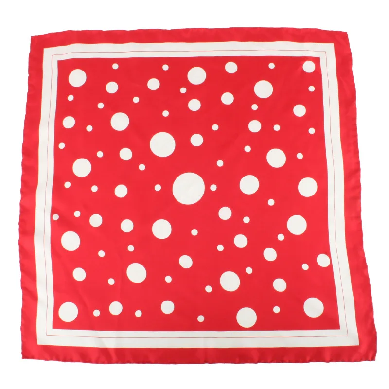 Road Black and White French Style Temperament 53cm Elegant Twill Scarf Spring Autumn New Square