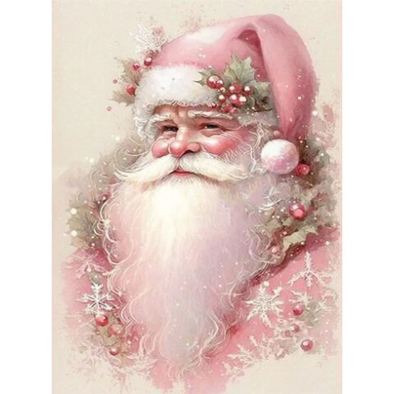 

AB Diamond Diamond Painting Smiling Santa Claus Diamond Embroidery Kit Wall Decoration Hanging Painting