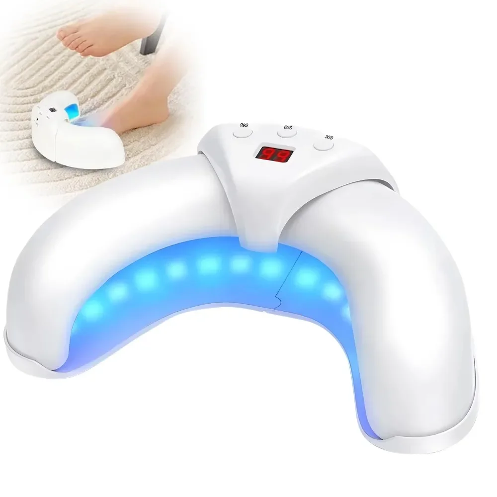 

Foldable Nail Cleaning Light Device Display USB Charge Nail Quick Dryer Easy Auto on And 3 Timers UV LED Nail Art Lamp
