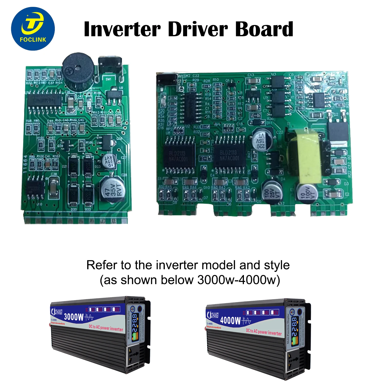 Inverter Accessories 3000W 4000W DC 12V-72V To AC 110V 220V Inverter Driver Board Power Module Drive Core Transformer