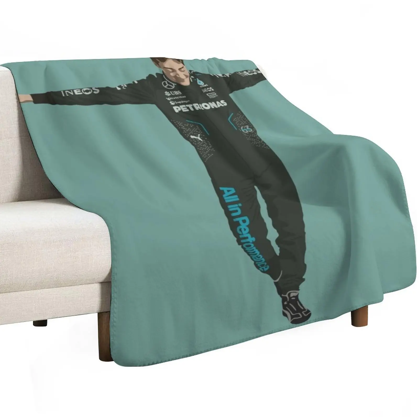 

George Russell Throw Blanket Kid'S valentine gift ideas Decorative Beds Hairy Blankets