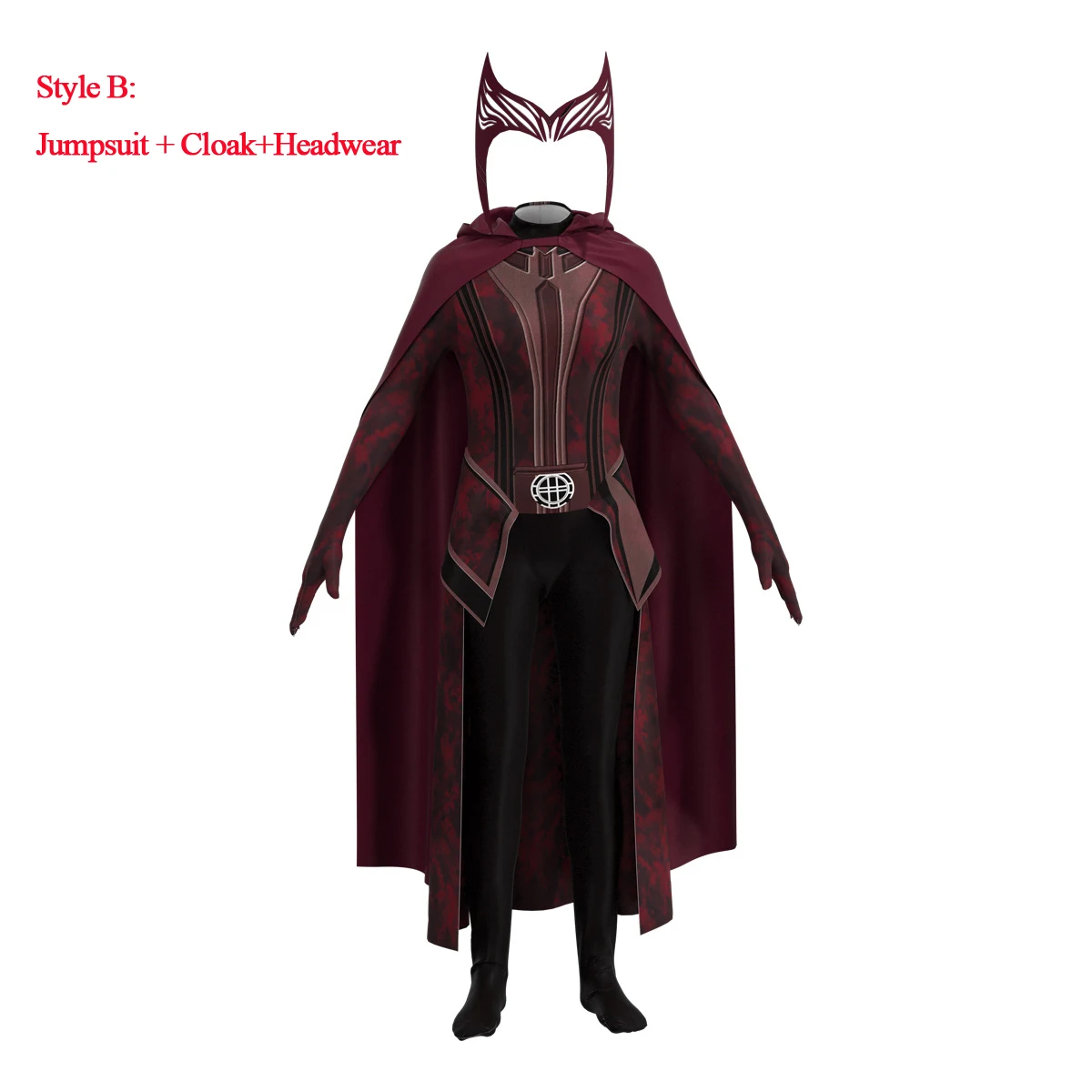 Adulto crianças doutor estranho 2 scarlet witch wanda cosplay bodysuit wanda maximoff macacão manto zentai carnaval festa traje