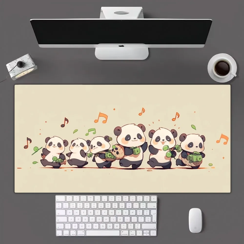 Cute Cartoon Panda Mousepad Mousepad Gamer Mouse Pad Size For Office Long Table Mat