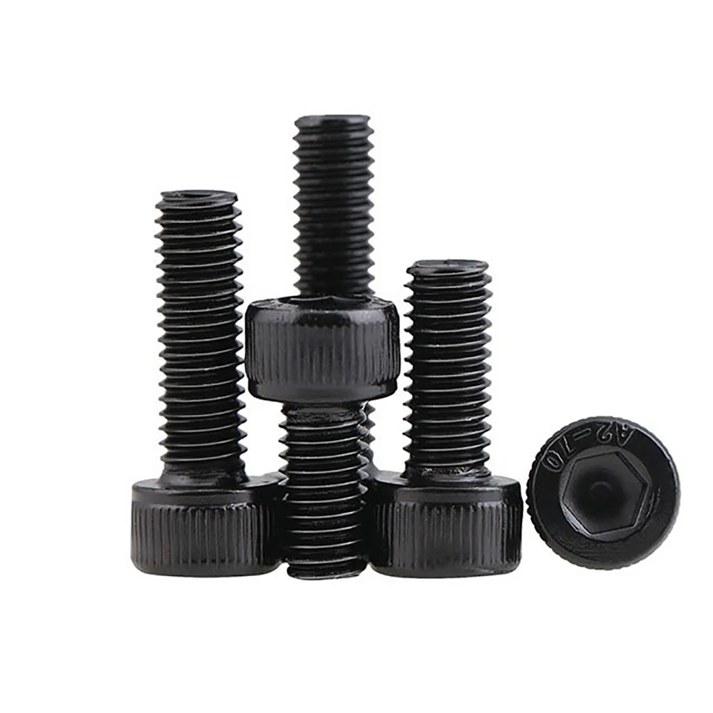 5-50PCS DIN912 Grade 12.9 allen socket head screw M1.6 M2 M2.5 M3 M4 M5 M6  M8 Hexagon Socket Head Cap Screws Hex Socket Screw