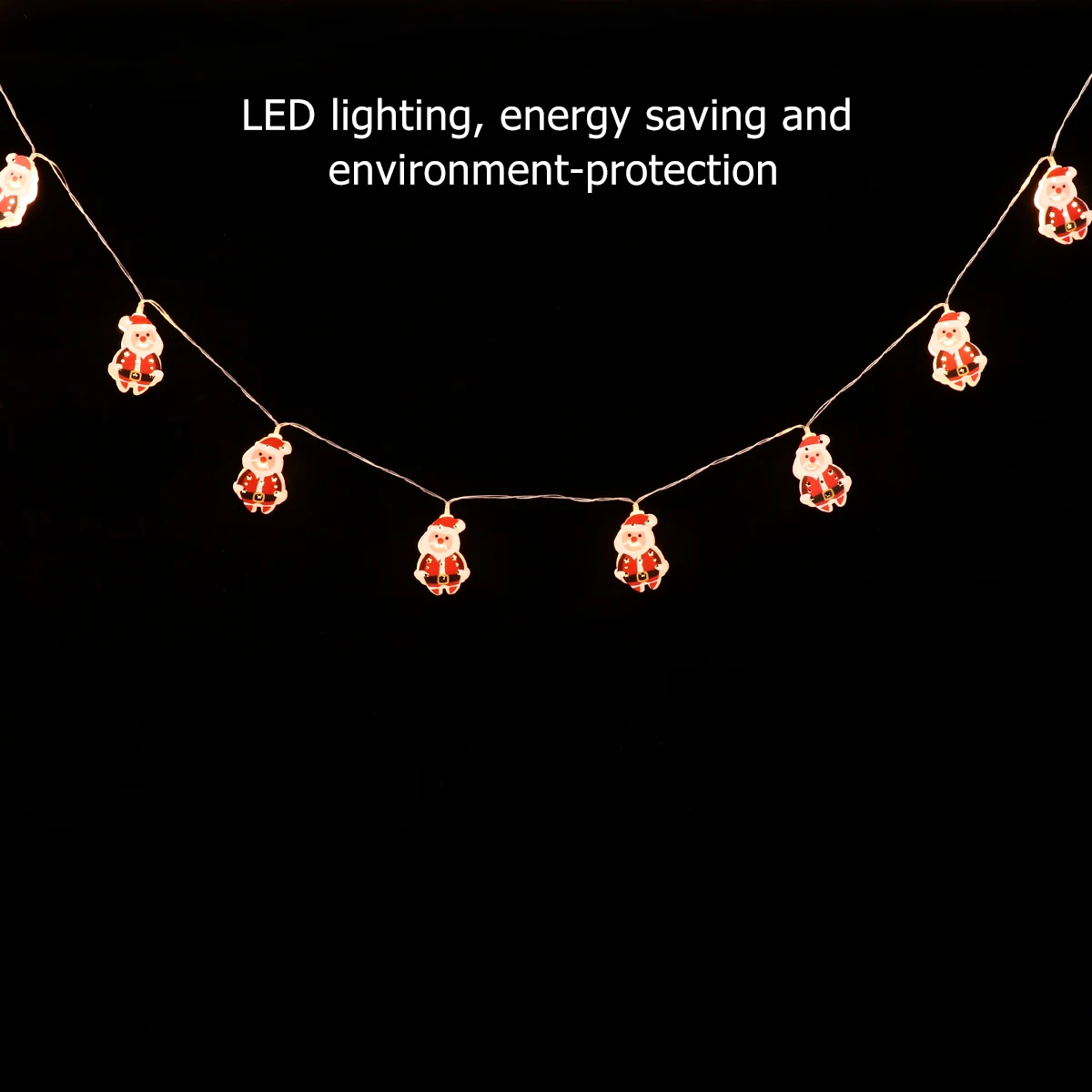 

1Set Christmas Santa Claus LED Decorative String Light Fat Santa Hanging Lights Indoor Bedroom Party Outdoor Use
