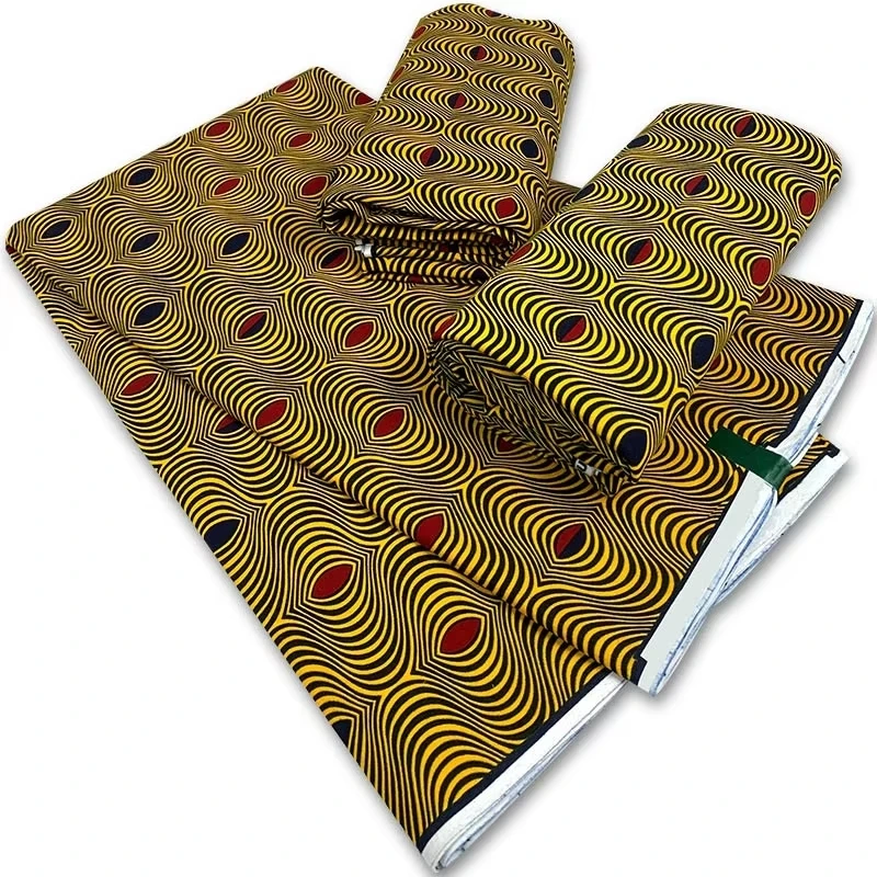 

Veritable African wax fabric 100% cotton guaranteed quality real wax Ankara print new style 6 yards