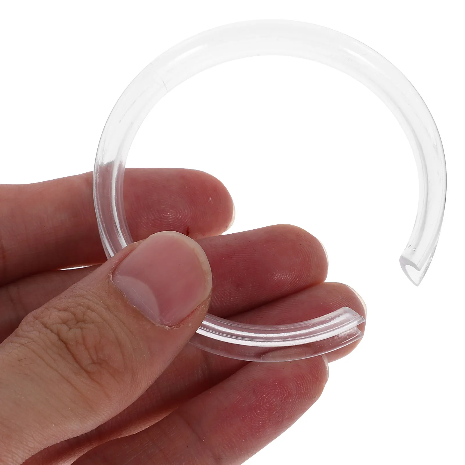 20Pcs Transparent Jewelry Stand Acrylic Bracelet Display Holder Bangle Storage Support Non Scratch Surface Easy Assembly Table