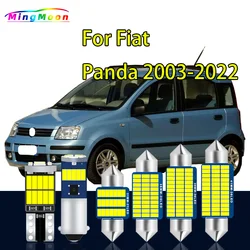 Canbus Accessories For Fiat Panda 2003-2018 2019 2020 2021 2022 Car Bulbs LED Interior Map Dome Trunk Light Kit No Error