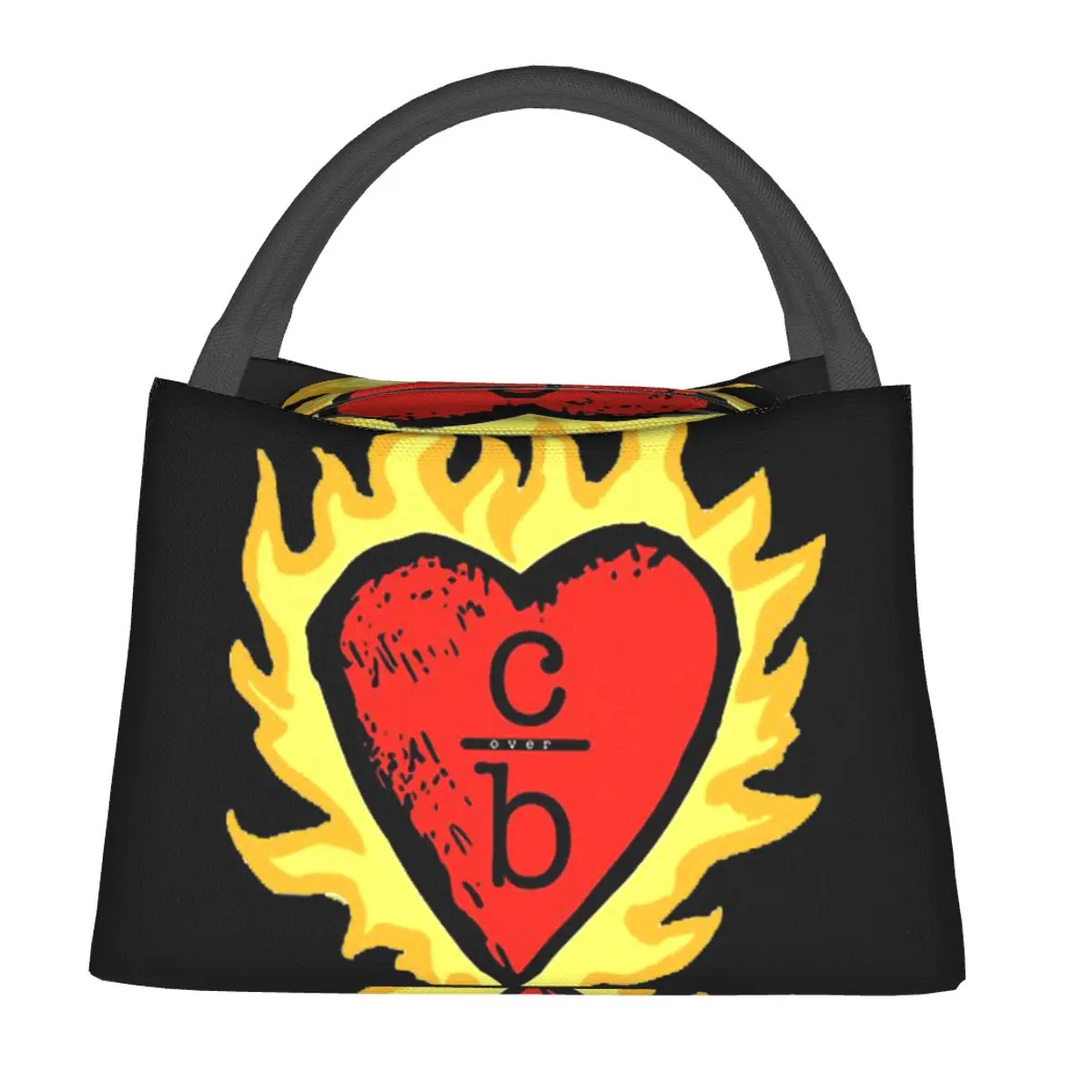 Clothes Over Bros Heart Logo Insulated Lunch Bag for Women Kids Portable Food Boxes Thermal Lunch Box Tote