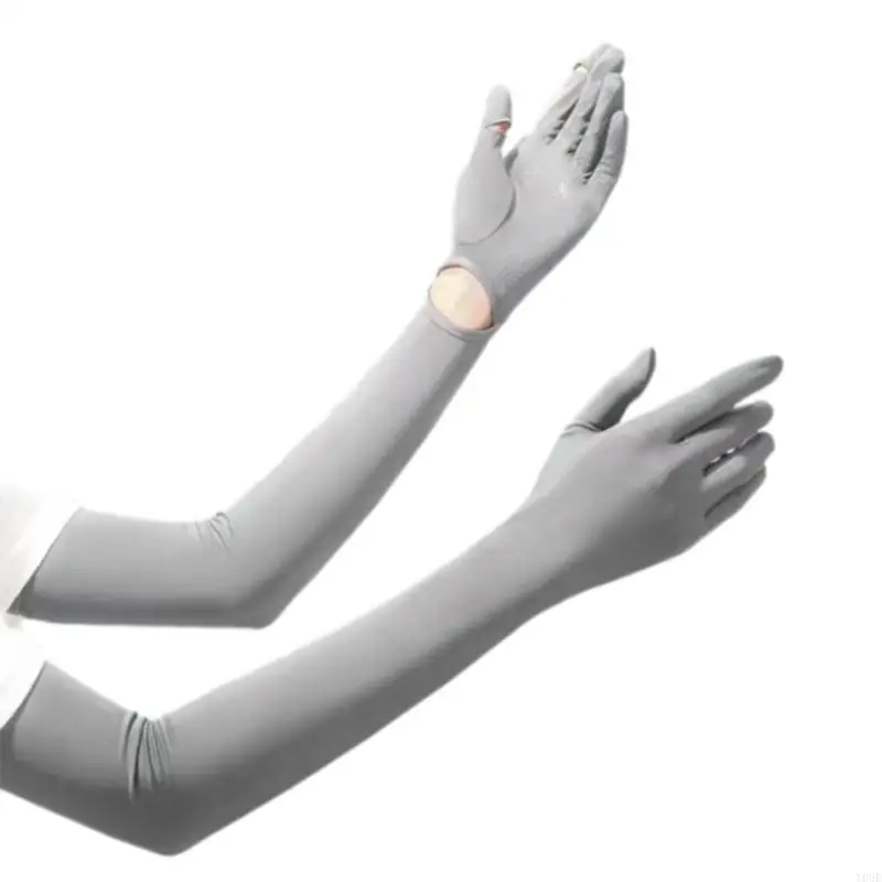 Arm Sleeves With Silicone Grip Sweat Wicking For Outdoor Y08E