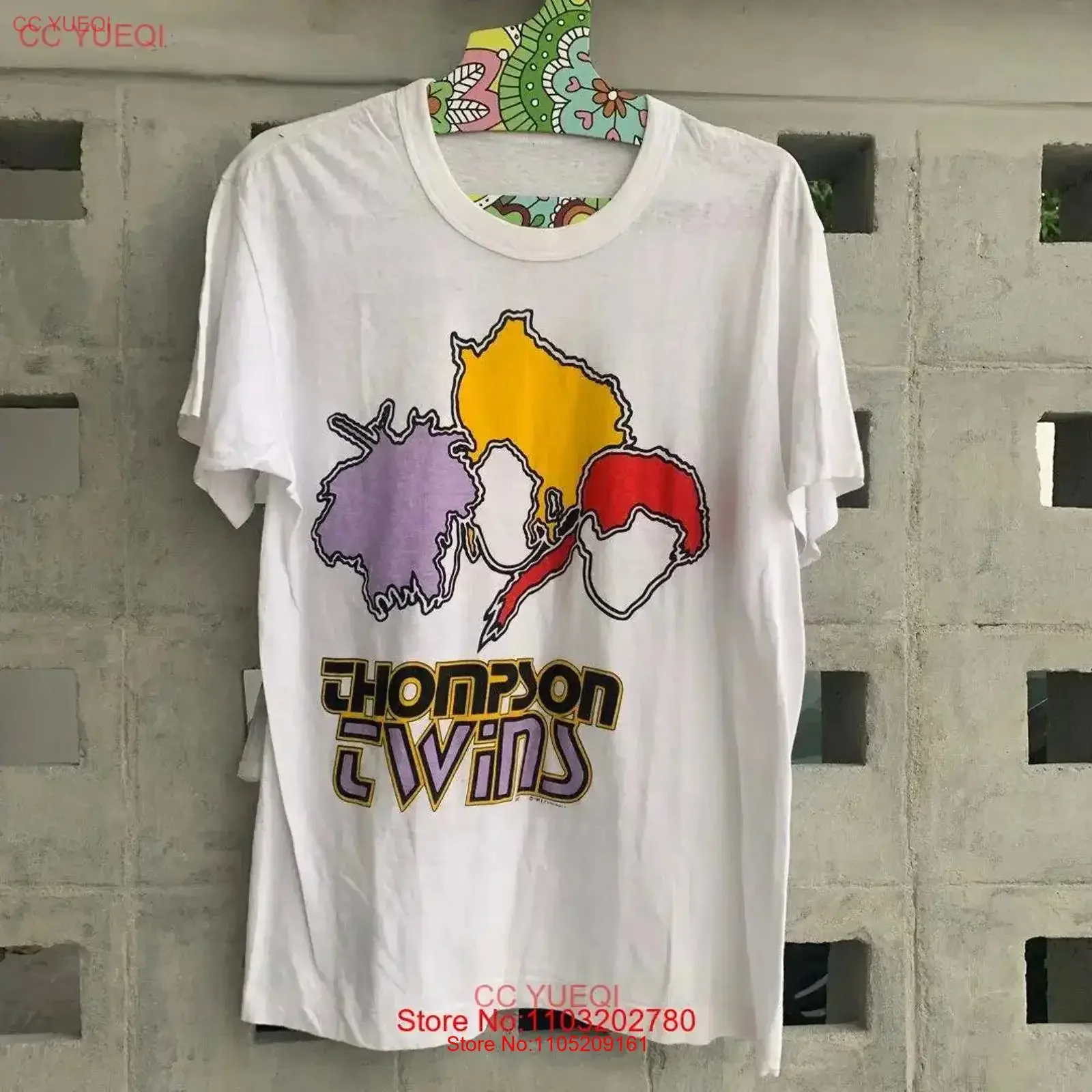 تي شيرت طومسون توينز باند تور 1980 لمحبي S إلى 5XL تي شيرت S5292 عتيق مغسول للارتداء اليومي ملابس مصممة جرافيك