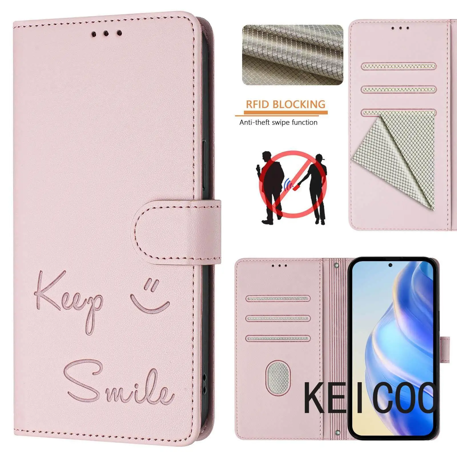 Retro Multifunction Housing for BLU C9 C 9 Pattern Anti-Seismic Smile Full Body Protective Magnetic Lock Fashion Non-slip Covers