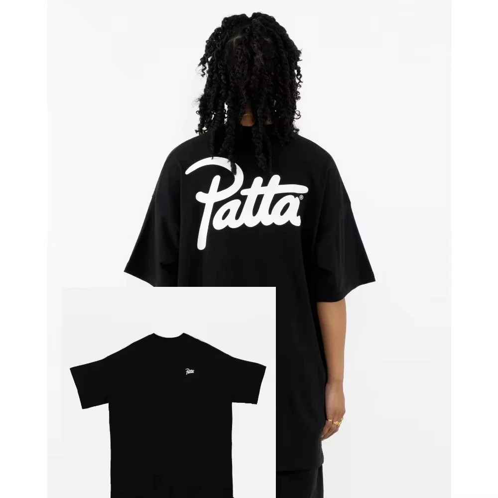 

2025 PATTA Chlorophyll 20 Years Anniv T-shirt Black Unisex Fashion Street Wear Skin-friendly Soft Breathable Sports