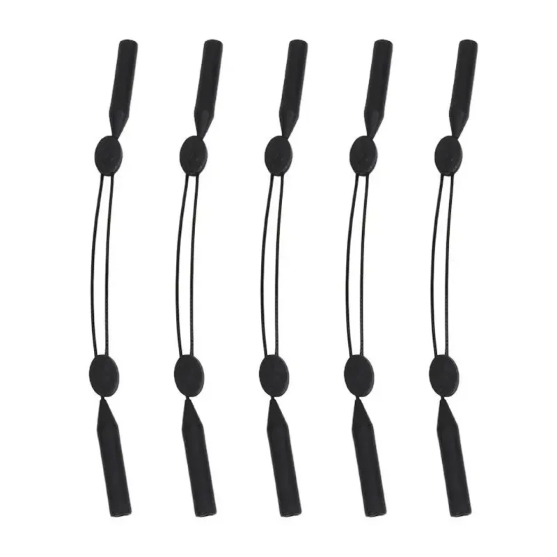 5 Stück universell verstellbare Brillenhalterung für Sport-Sonnenbrillen, rutschfestes Seil, Unisex-Gurt, Sicherheitsbrillenhalter, einziehbar – Detail 7