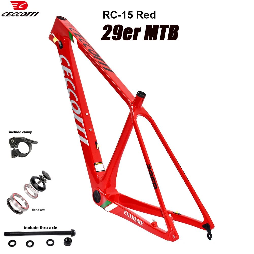 Stronger MTB Carbon Frame 29er Mountain Bike Framework From CECCOTTI Brand Bicycle Frames 142/148*12mm quadro mtb 29