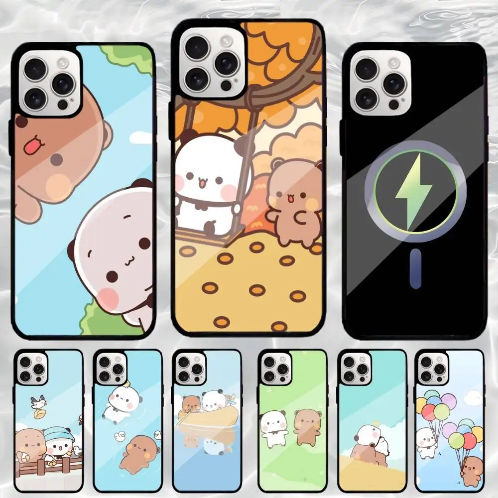 

C-Cute BuBu DuDu Phone Case For iPhone17,16,15,14,13,12,11 Plus,Wireless charging protective case soft cover