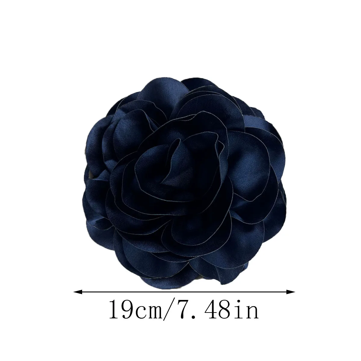 19CM Light Luxury Gothic Exaggerated Shoulder Big Flower Brooch Three-dimensional All-in-one Suit Dress for Women Party Dinner