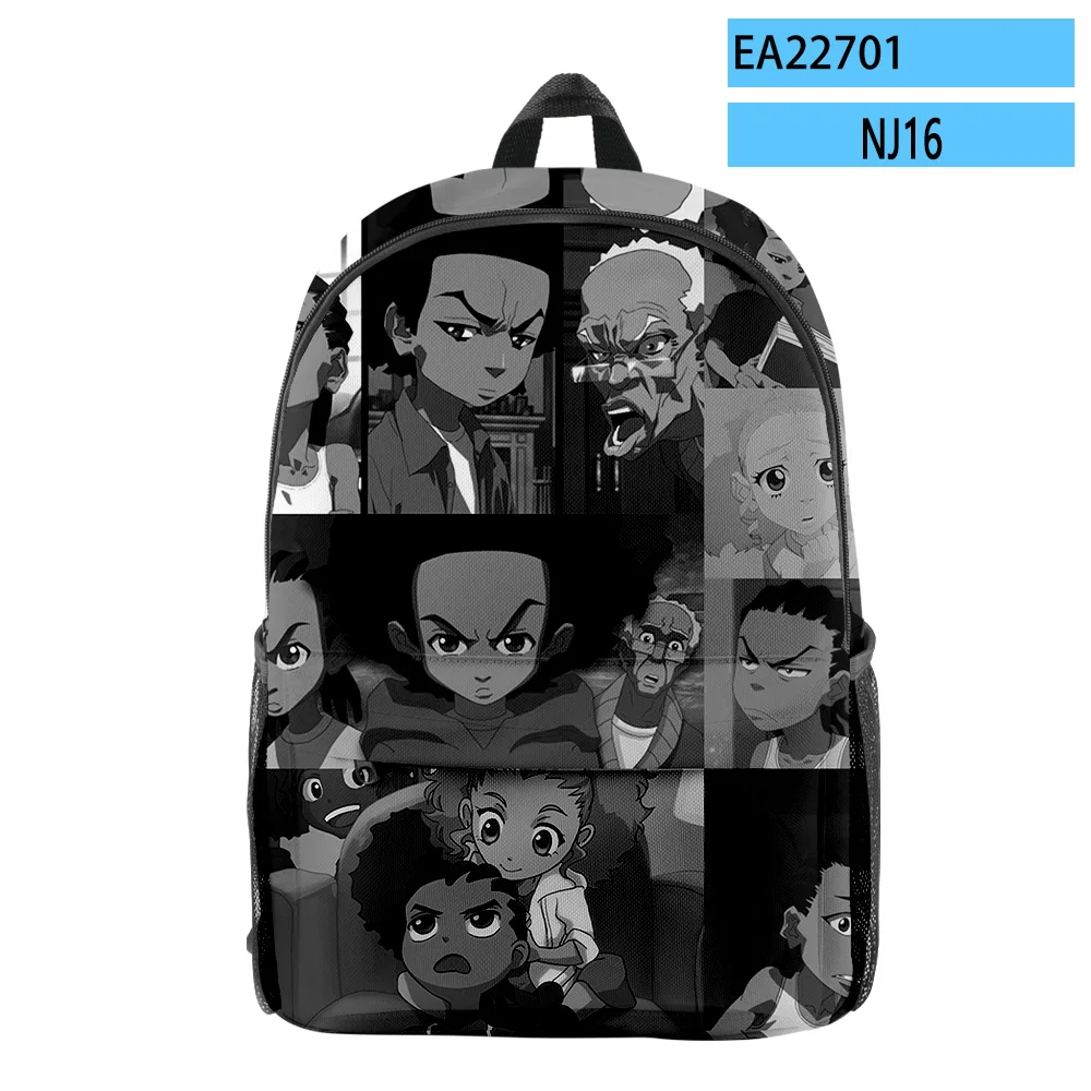 

Popular Novelty The Boondocks pupil Bookbag Notebook Backpacks 3D Print Oxford Waterproof Boys/Girls Fashion Travel Backpacks