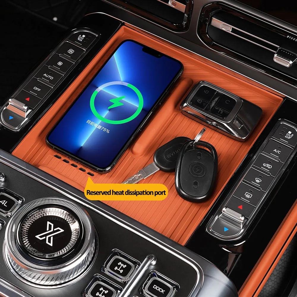 

Wireless Charging Silicone Pad For Chery Jetour G700 2025 2026 Car Modification Accessories Waterproof And Dustproof