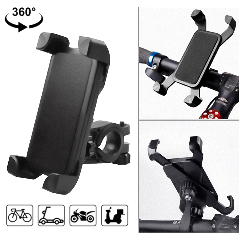 360 Degrees Rotate Electric Bicycle Phone Holder for Ios Riding MTB Bike Motorcycle Stand Bracket Non-slip Cycling GPS Support