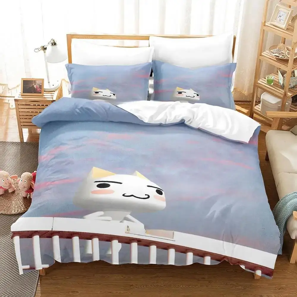 Cute Inoue Toro Bedding Set Single Twin Full Queen King Size Bed Set Adult Kid Bedroom Duvet cover Sets 3D Anime Bed Sheet Set