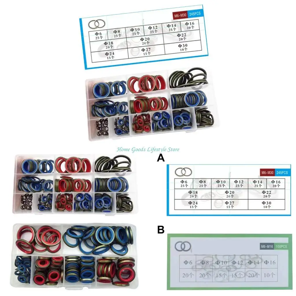 

E74E NBR Gasket Repair Collection Organized Storage Case for Industrial Applications