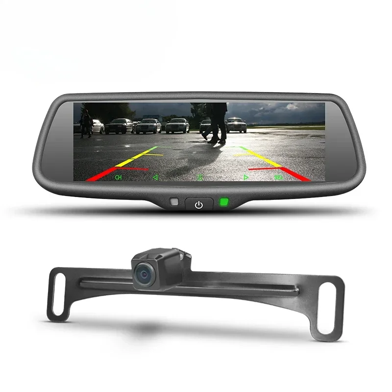 

Popular inch HD car rear view mirror with multiple video inputs auto rear view mirror with auto-brightness adjustment