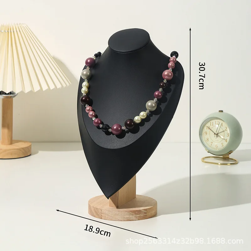 

Velvet Portrait Necklace Display Pendant Organizer Jewelry Display Stand Jewelry Mannequin Bust Necklace Pendant Window Display