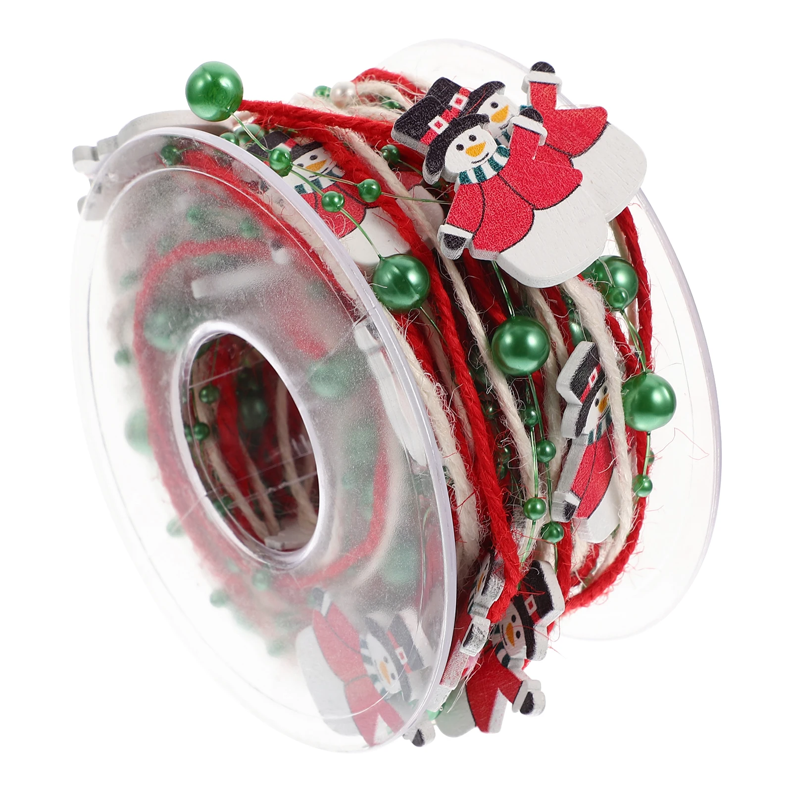 

5M Snowman Decoration Ribbon for DIY Gift Wrapping Xmas Tree Supplies Party Decorative Ribbons H made Wreaths Christmas naments