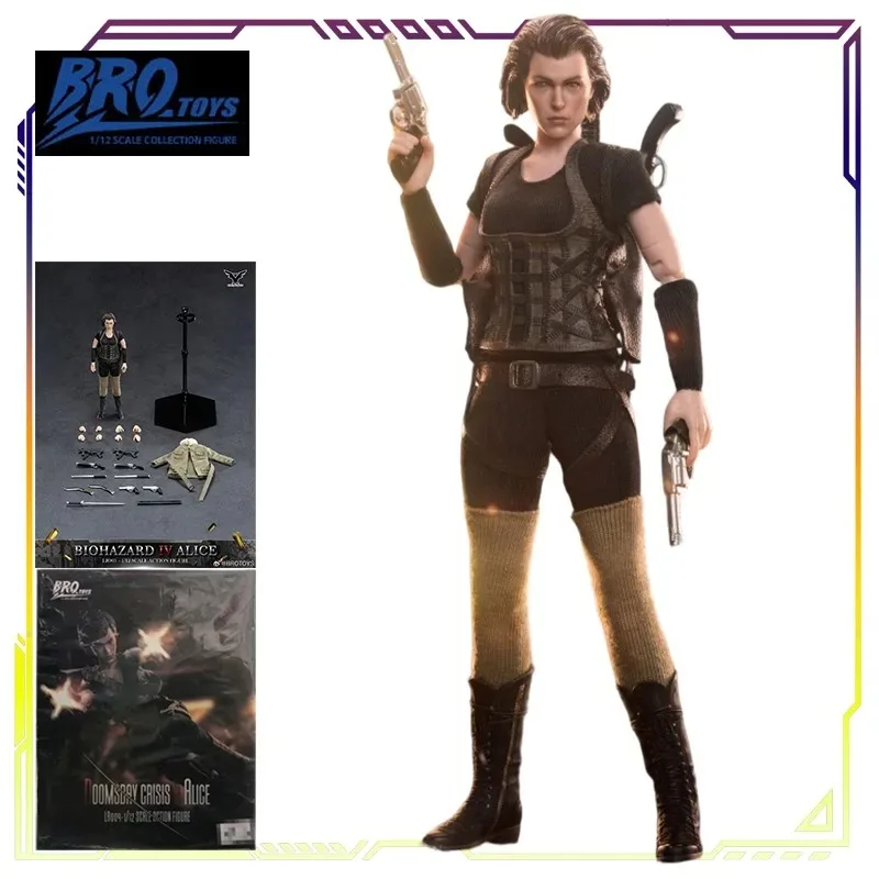 GDTOYS Original 1/12 Scale Cloth Female Soldier Series Alice LR003 PVC Articulated Collectible Anime Action Figure Display Model