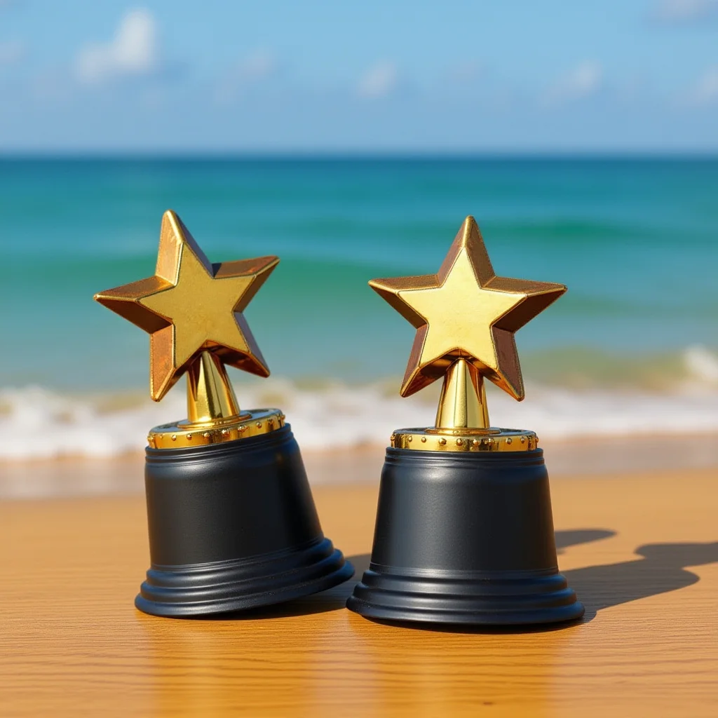 

Plastic Star Trophy Award Multi-Function Use Small Lightweight Competition Award Prize Plastic Trophies Winner Trophies