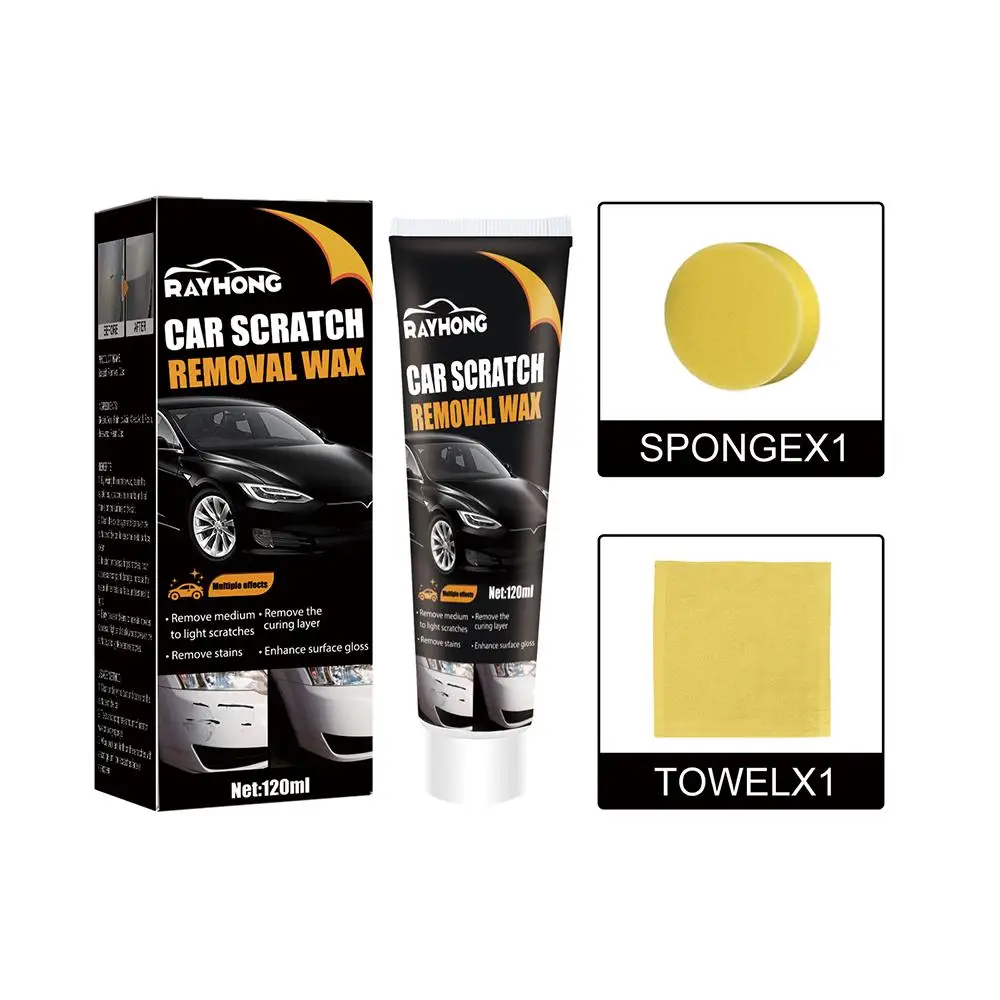 

Car Scratch Repair Paste 120ml Compound Wax Car Scratches Auto Paste Polishing Cream Remover Repair Repair Paint Care Scrat Tool