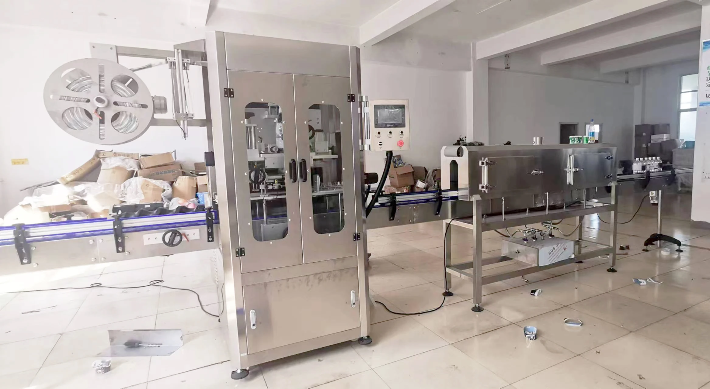 Automatic Shrink Sleeve Shrink Labeling Packing Machine for Bottle