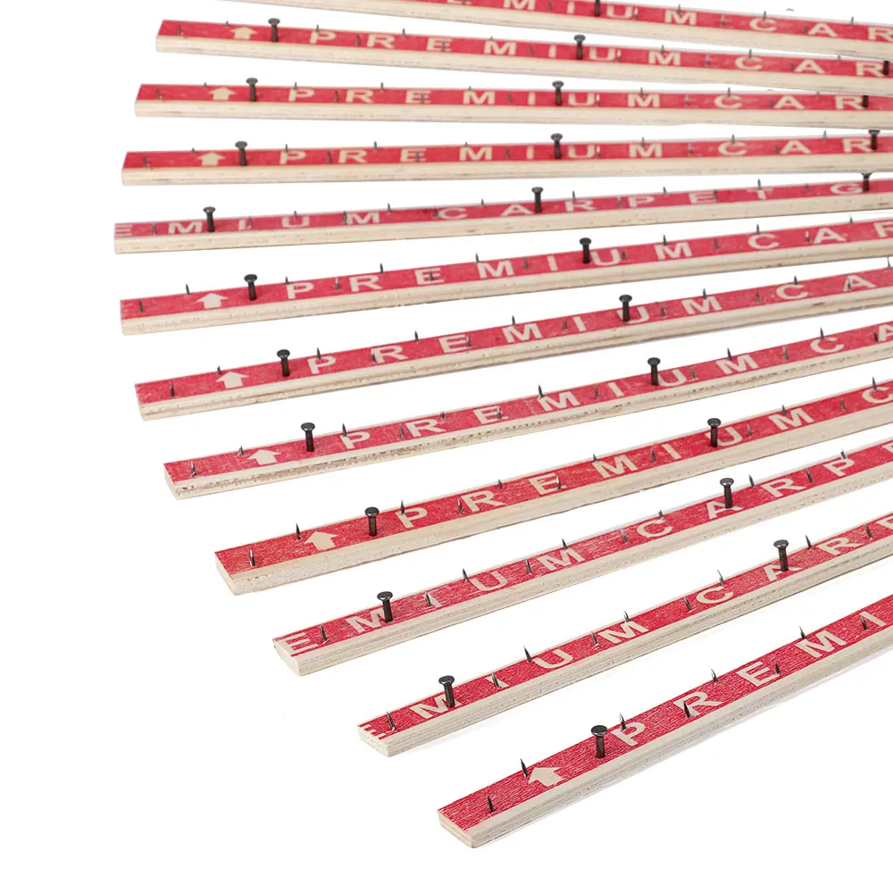 Tiras de Fijación para Alfombras con Clavos, 4/6/8/10 Piezas, Tira de Clavos para Alfombras, Tira de Fijación con Clavos para Subsuelo, Escaleras y Alfombras