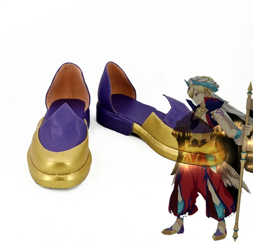 Lot Grand Order Caster Gilgamesh Cosplay Schoenen Laarzen Fgo Cosplay Op Maat Gemaakt