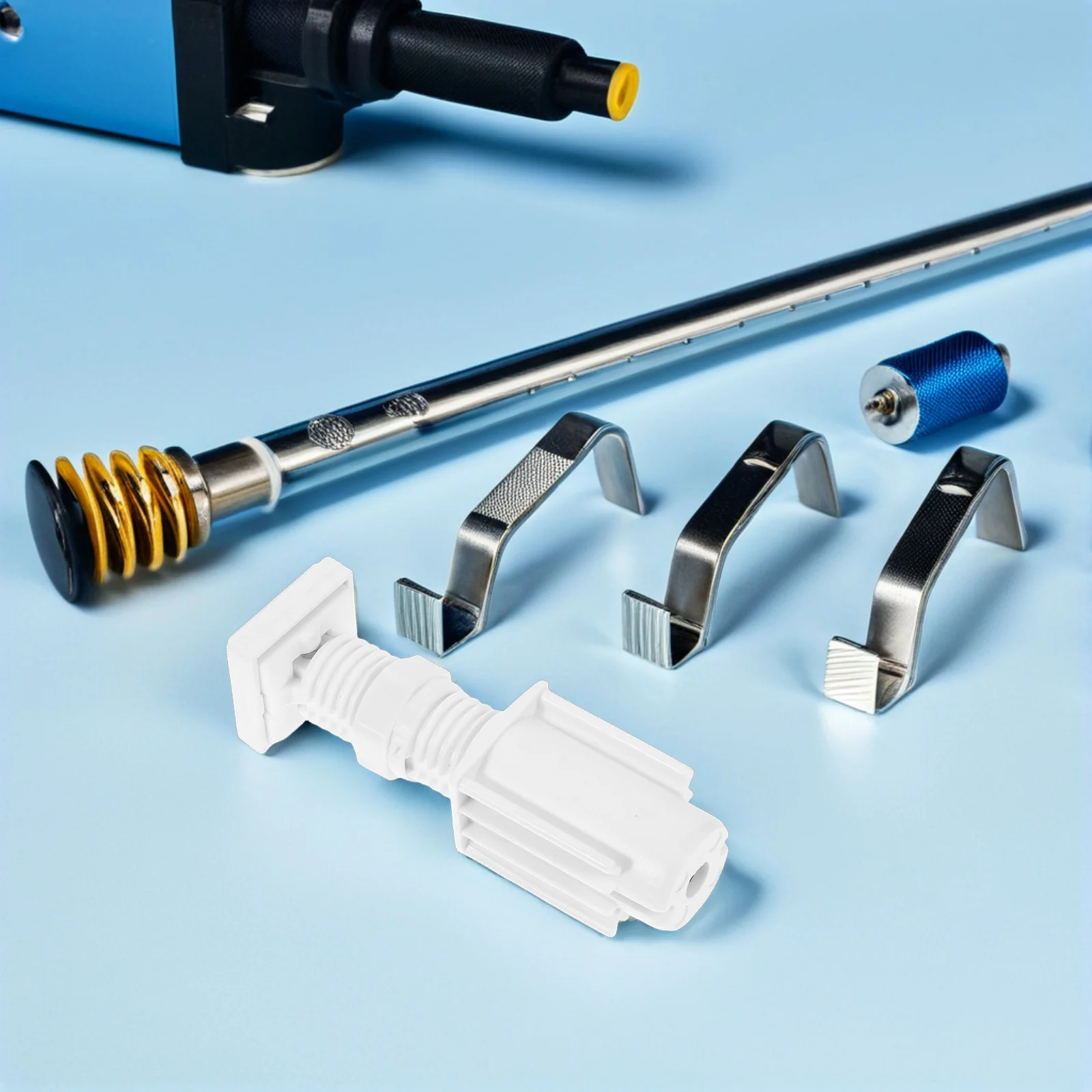 

4pcs Vertical Blind Brackets 1 Inch No Drill Blind Bracket Clips For Window Curtain Rods Hold Down Replacement Parts Easy