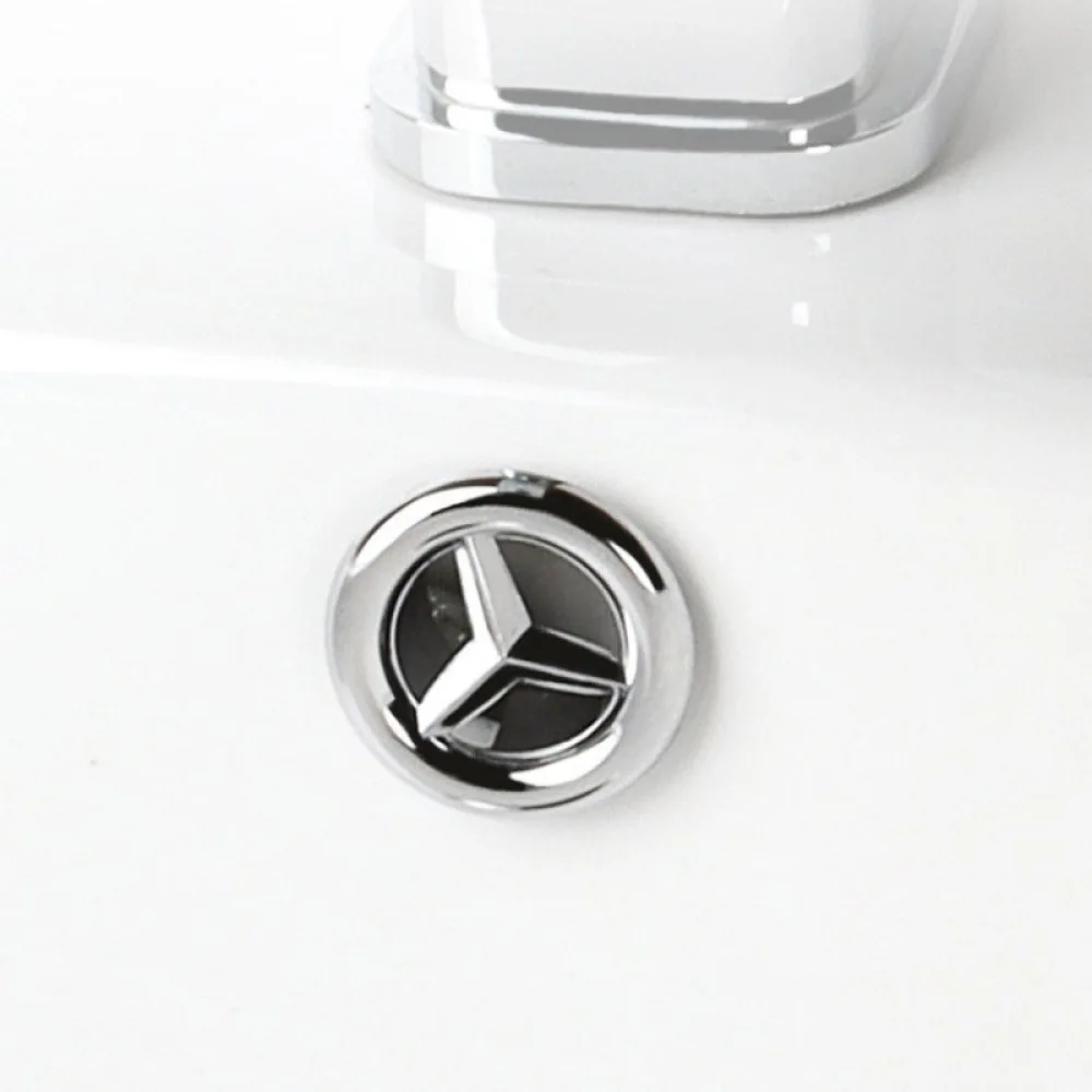 Bathroom Sink Overflow Ring Cover Wash Basin Trim Decorative Insert Replacement Metal Plated Fitting For Vanity Pedestal