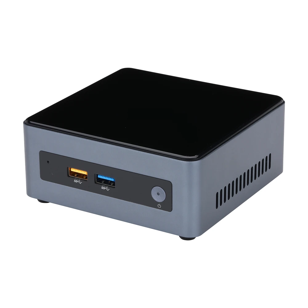 Qotom Mini PC Q10531N-S19 Pentium J5005 Quad Cores AES-NI Fan Computer, Original NUC7JYB Board