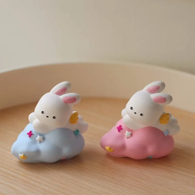 Nebula Bunny Soap Molds for DIY Handmade Materials Rabbit Aromatherapy Candle Plaster Moulds Baking Chocolate Deco Silicone Mold