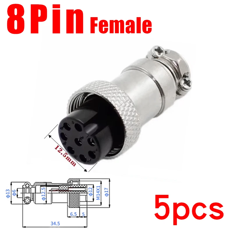 5 stücke GX16 2/3/4/5/6/7/8/9/10 Pin Männlich & Weiblich 16mm Metall Rund Luftfahrt Stecker Buchse Stecker 2PIN 3PIN 4PIN 5PIN 6PIN 7PIN