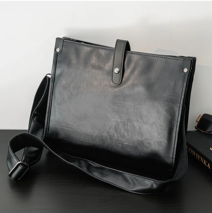 

New Original Design Handbags For Men Large Capacity Travel Bag Male Soft Leather Shoulder Cross bag Messenger Pack Tote Bags sac