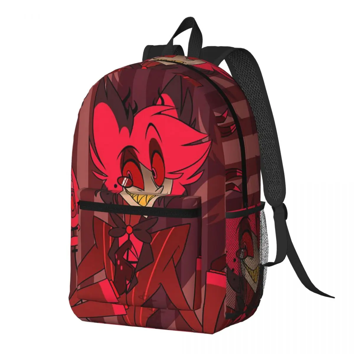 Creative Alastor Hazbin Hotels Anime Backpack Daypack Large Capacity Kids BookBag School Bag Shoulder Bags for Men Women