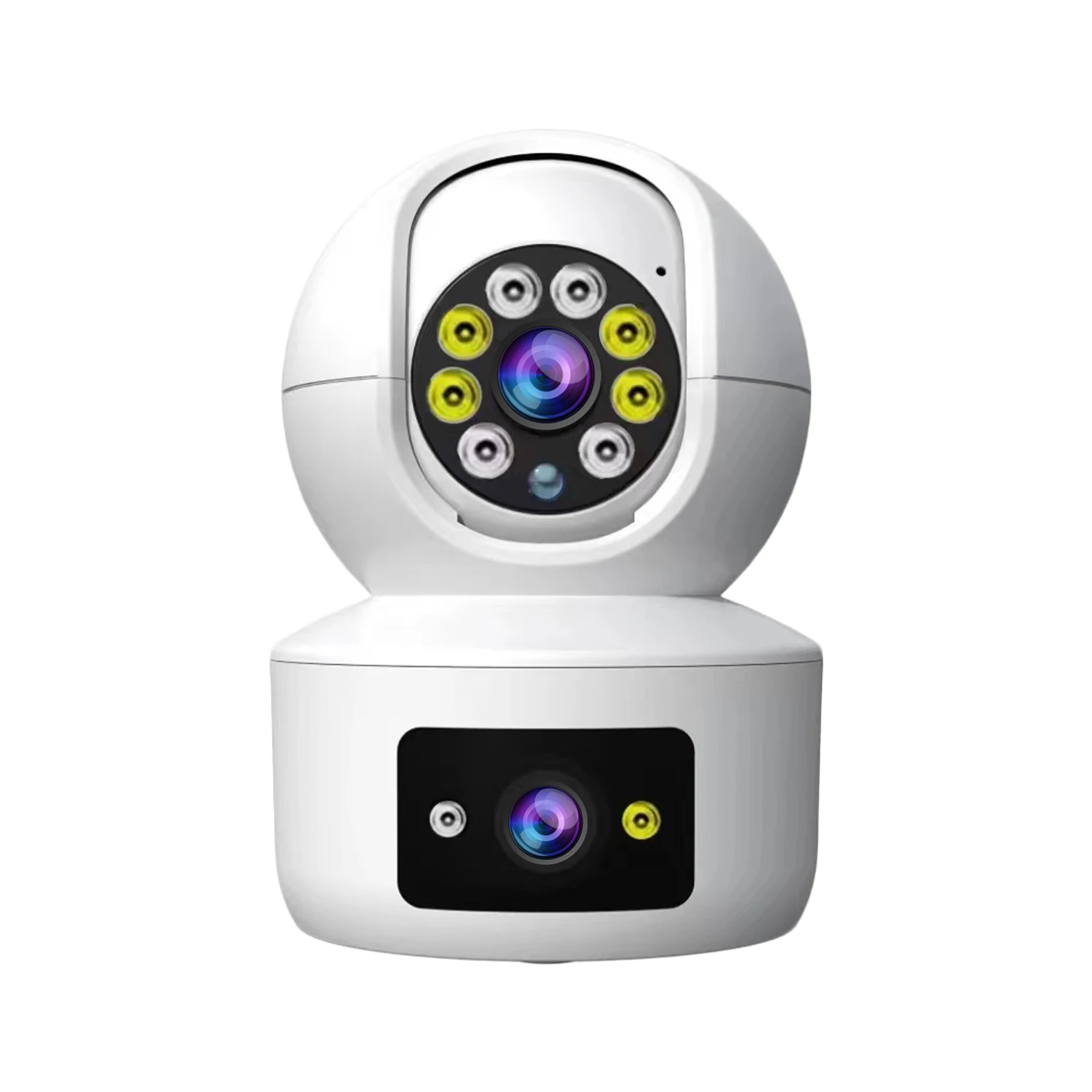 4MP Dual Lens Full Color Wireless PTZ Alarm  IP Dome Camera V360pro APP  AI Humanoid Detection Home Security CCTV Baby Monitor