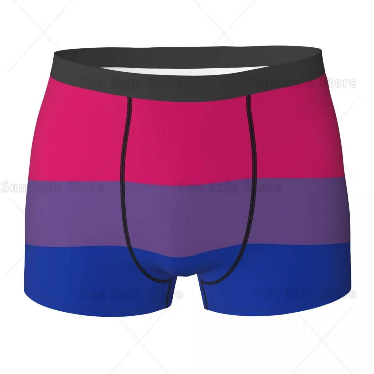 

Boxer Underpants Shorts Bisexual Flag Panties Men Ventilate Underwear for Homme Man Boyfriend Gift