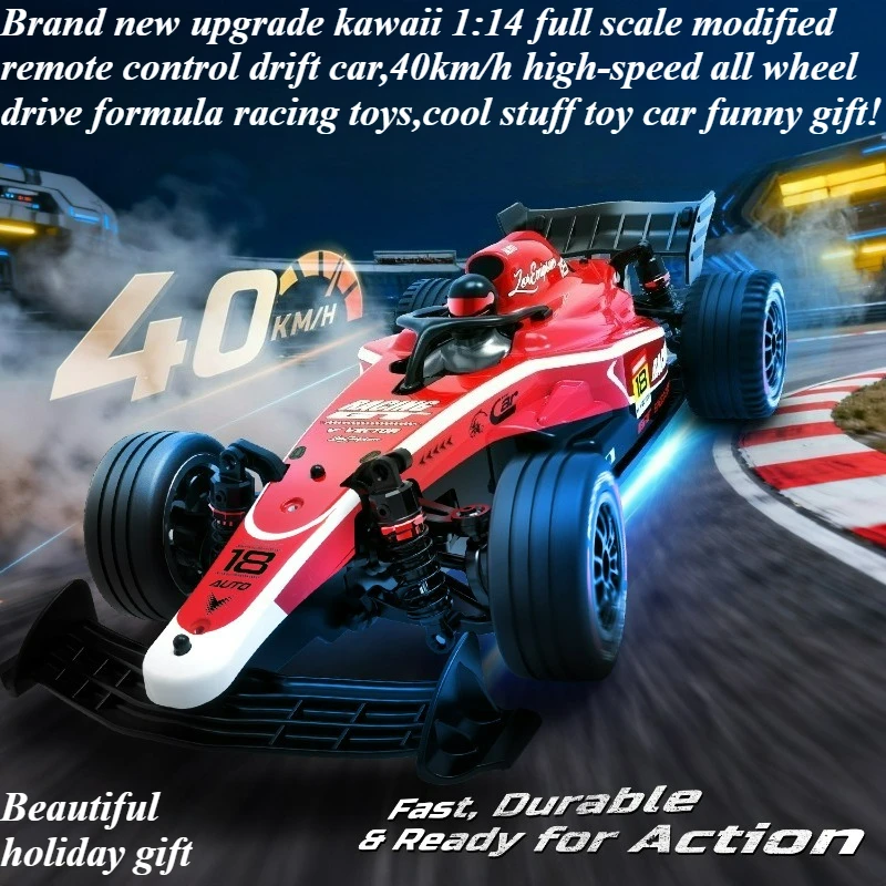 Cool Stuff Toy Car Funny Gift-40km/h High-speed 4WD Rc Drift Car,Remote Control Car,Kawaii 1:14 Full Scale Rc Cars,Toys for Kids