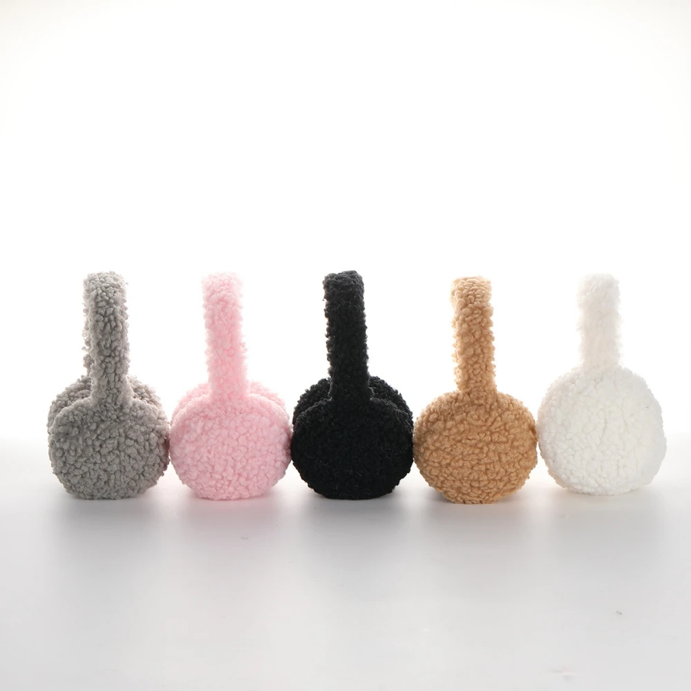 Bonito de pelúcia fones de ouvido inverno earmuffs feminino quente macio capas de orelha imitação cashmere faixa de cabelo moda earflap suprimentos ao ar livre