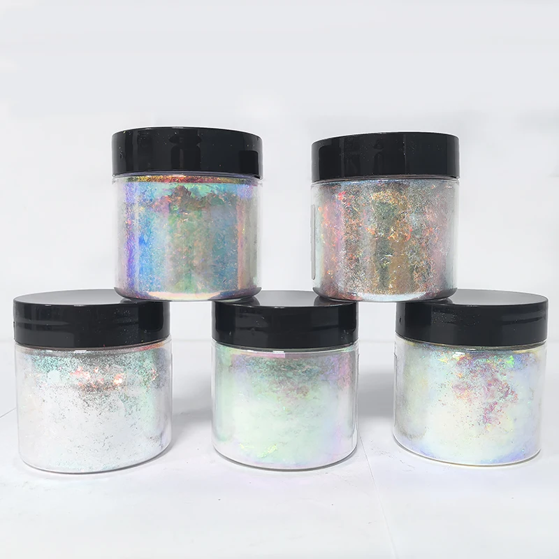 5 Colors Optical Chameleon Flakes Irregular Untra-Thin Glitter Sequins Mirror Effect Manicure for Car Painting DIY Resin Crafts