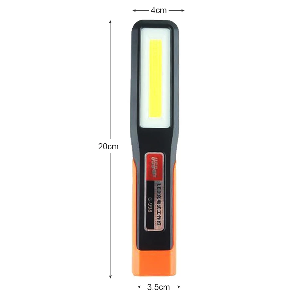 Powerful COB LED Work Light Car Garage Mechanic Lamp USB Rechargeable Flashlight Magnetic Torch Emergency Light Warning Light