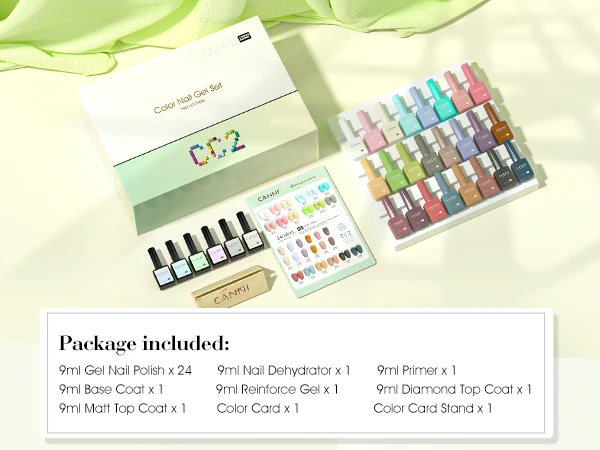 CANNI HEMA FREE Nagelgel-Nagellack-Set, TPO-FREI, VIP-Set, wunderschöne Farbe, semi-permanent, vollständige Abdeckung, Soak Off UVLED-Gel-Lack – Detail 18